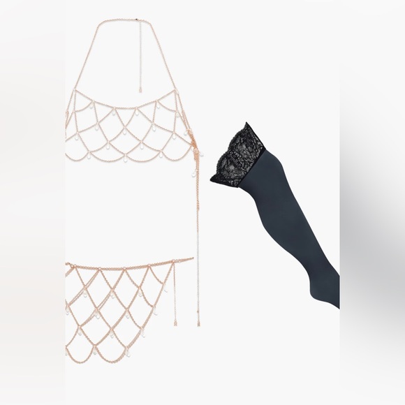 Savage X Fenty. XL/1X. Rose Gold/Black Caviar - Picture 6 of 7